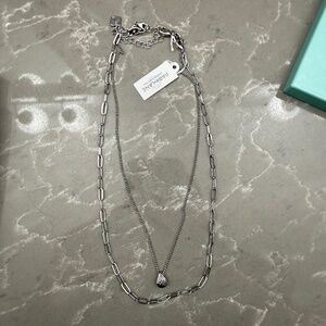 Brand new Park Lane Electric necklace silver 2 in 1 style